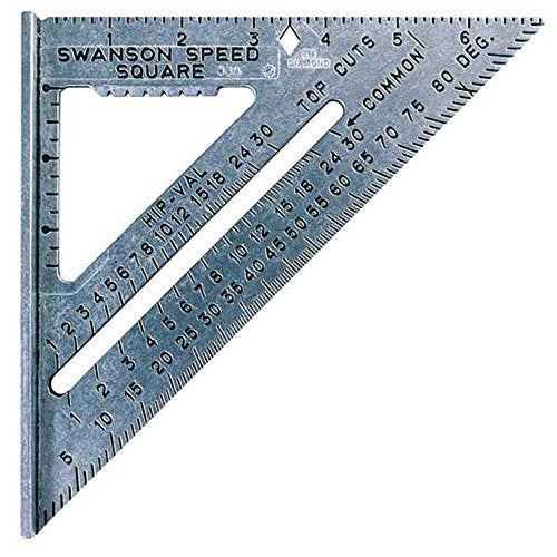 SWANSON Tool Co S0101 7 Inch Speed Square, Blue - WoodArtSupply