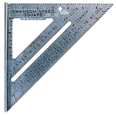SWANSON Tool Co S0101 7 Inch Speed Square, Blue Swanson Tool Co., Inc