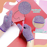 Evridwear Cut Resistant Gloves for Kids 7-9 Years, Level 5 Protection Cutting Gloves Food Grade for Cooking, Whittling, Wood Carving, Gardening and Evridwear