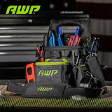 AWP TrapJaw 3-in-1 Electrician Tool Pouch with Spring-Loaded Technology, Designed for Professional Electricians and Maintenance Repair AWP