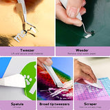 GO2CRAFT 37Pcs Essential Tool Set for Cricut Machine, Ultimate Tool with 7Pcs Weeding Tools for Vinyl, LED Light Pad, 12'' Paper Cutter, Vinyl Scrap GO2CRAFT