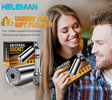 Super Universal Socket Tools Gifts for Men - Valentines Day Gifts Mens Gift Socket Set with Power Drill Adapter(7-19 MM) Cool Stuff Gadgets for Men HELEMAN