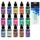 Ranger Alcohol Inks New 2020 Colors Bundle Boysenberry, Cobalt, Dijon, Ember, Everglades, Fiesta, Glacier, Gumball, Laguna, Mojito, Monsoon, Moss, GRAS Art Bundles