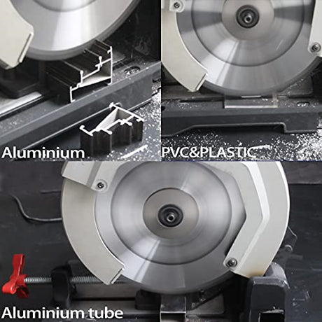Yolan 8-1/4-Inch 80 Teeth Circular Saw Blade with 5/8-Inch Diamond Knockout Arbor, Steel for Cutting Aluminum, Non-Ferrous Metal Table Saw yolan