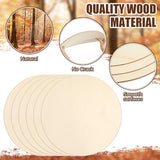 Suzile 20 Pcs 16 Inch Round Wood Circles for Crafts Unfinished Wood Rounds Blank Wood Signs Wood Cutouts Wood Discs for Crafts, Door Hanger, Door Suzile