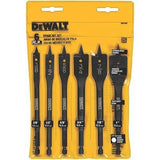 DW1587 6 Bit 3/8-Inch to 1-Inch Spade Drill Bit Assortment (Premium pack) DEWALT