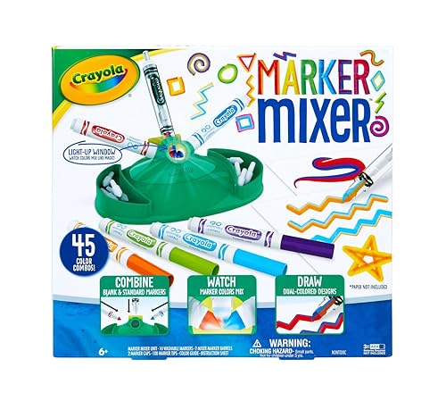Crayola Marker Mixer Art Kit, Washable Marker Set, Easy Craft Kit for Kids, Gift for Kids Age 6+ Crayola