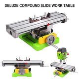 MYSWEETY Multifunction Worktable Milling Working Cross Table Milling Machine Compound Drilling Slide Table For Bench Drill Adjustme X-Y (6350 SIZE) MYSWEETY