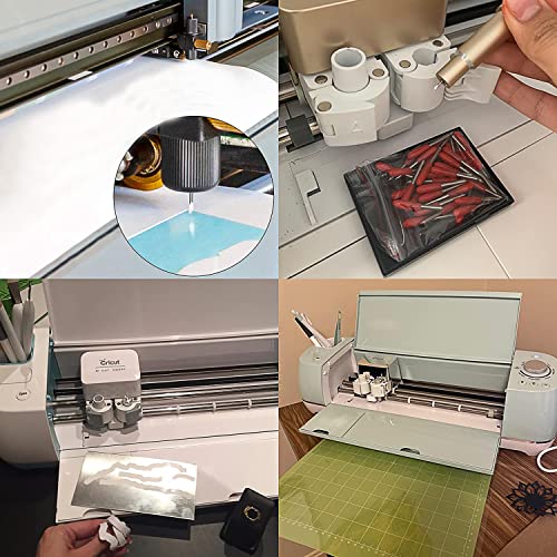 CJRSLRB 60Pcs Replacement Cutting Blades for Cricut Explore Air 2 /Air 3/Maker/Maker 3/Expression, 45 Degree Standard Fine Point Blade for Most Vinyl CJRSLRB