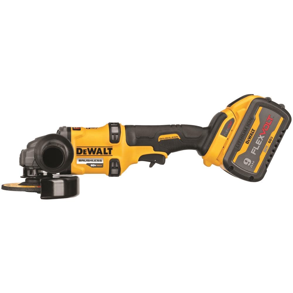 DEWALT FLEXVOLT 60V MAX* Angle Grinder with Kickback Brake Kit, 4-1/2-Inch to 6-Inch (DCG418X1) - WoodArtSupply