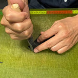 KAKURI Leather Corner Punch Tool 9mm Made in Japan, Professional Leather Cutter Knife Half-Round U Gouge, Sharp Japanese Carbon Steel Blade KAKURI