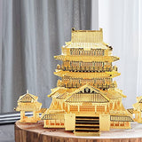Piececool 3D Metal Puzzle for Adults, Tengwang Pavilion Metal Model Kit, Chinese Famous Architecture Building Kit DIY Craft Brain Teaser 3D Puzzles Piececool