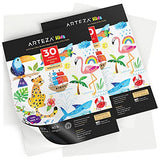 Arteza Drawing Pad for Kids, Pack of 2, 22.9 x 30.5 cm, 30 Large Sheets Each, Sketchbook for Drawing with Crayons, Coloured Pencils, & Markers ARTEZA