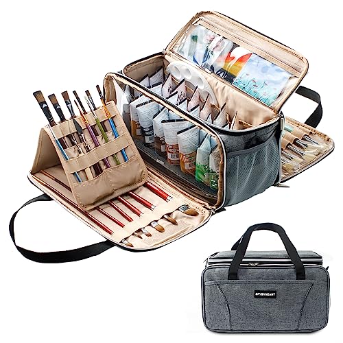 Acrylic Paint Storage, Paint Organizer and Storage, Art Supply Organizer, Art Tote Bags, Craft Paint Storage, Paint Brush Holder, Paint Tube Storage