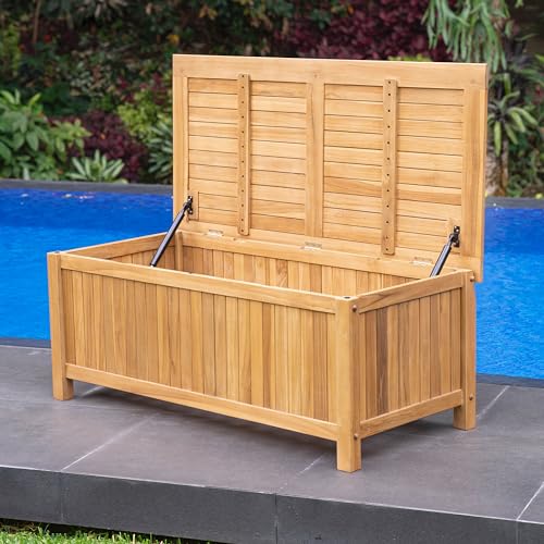 Cambridge-Casual AM-370218T Arie Storage Box, Natural Teak Cambridge Casual