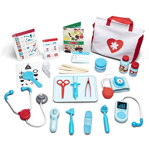 Melissa & Doug Get Well Doctor’s Kit Play Set – 25 Toy Pieces - Doctor Role Play Set, Doctor Kit For Toddlers And Kids Ages 3+ - WoodArtSupply