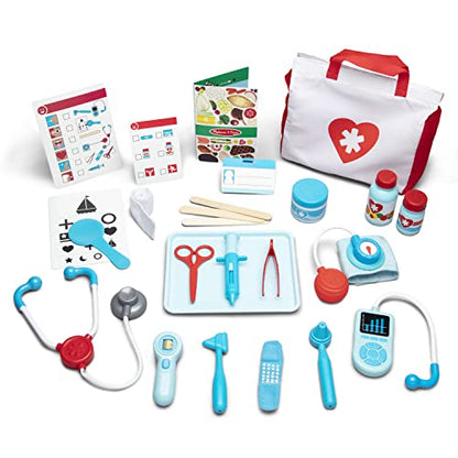 Melissa & Doug Get Well Doctor’s Kit Play Set – 25 Toy Pieces - Doctor Role Play Set, Doctor Kit For Toddlers And Kids Ages 3+ - WoodArtSupply