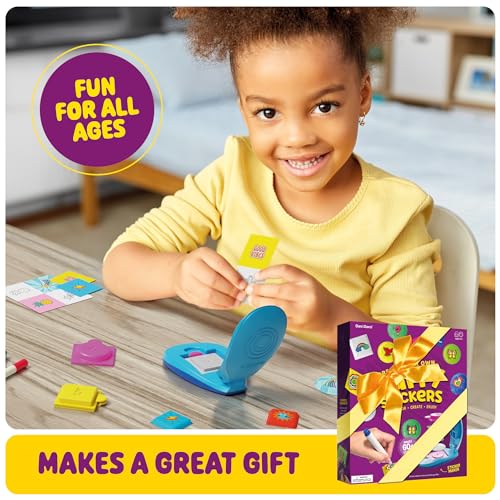 Puffy Sticker Maker Kit for Kids - Make Your Own 3D Stickers - Create DIY Squishy Arts and Crafts - Craft Kits for Girls & Boys Ages 6-10 - Birthday Dan&Darci