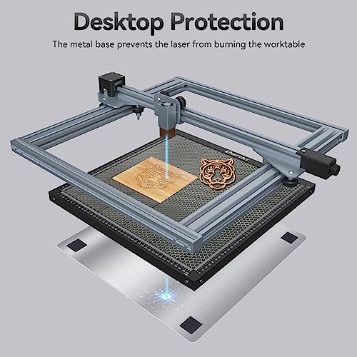 Dofiki Honeycomb Laser Bed 500mm x 500mm Steel Laser Honeycomb Work Table for Most Laser Engraver, Magnetic Honeycomb Cutting Size 19.68" x 19.68" - WoodArtSupply