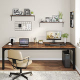 Tribesigns 78.7 Inches Extra Long Computer Desk 2 Person Desk, Double Long Desk, Workstaion for Home Office Tribesigns