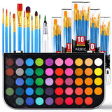 Acrylic Paint Brush Set, 6 Packs / 60 pcs Nylon Hair Brushes. Watercolor Paint, 48 Color, a Brush and a Refillable Water Brush Penfor All Purpose Oil AROIC