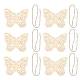Didiseaon Wood Crafts Unfinished 50 Sets Wooden Butterfly Crafts Butterfly Unfinished Wood Cutouts Blank Butterfly Wooden Paint Crafts for Kids Home Didiseaon