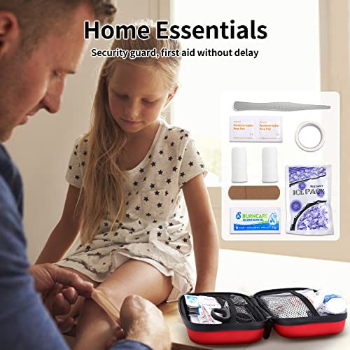 Home-Car-First-Aid-Kit-Camping-Essentials - 263pcs Waterproof Zippers is Ideal for Travel, Office, Boat, Sports, Businesses, Hiking, Emergency Pumier