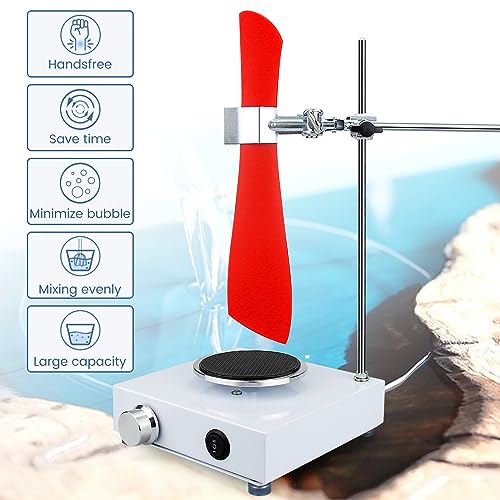Resin Mixer Electric for Epoxy, Bubble Free Epoxy Stirrer, Handsfree Mixing  Tools Kit for Resin, Silicone DIY Crafts