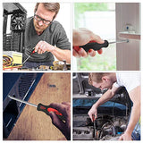 XOOL Magnetic Screwdriver Set 18 PCS, Professional Cushion Grip 9 Phillips and 7 Flat Head Tips Screwdriver Non-Slip for Repair Home Improvement XOOL