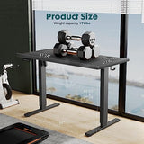 SMUG Standing Desk, Adjustable Height Electric Sit Stand Up Down Computer Table, 48x24 Inch Ergonomic Rising Desks for Work Office Home, Modern SMUG
