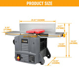 Hoteche 8-Inch Bechtop Jointer&Planer - 13-Amp Variable Speed Jointer Planer Combo with Extendable Table Hoteche
