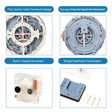 ROBOTIME Clock Wooden Puzzle, 3D Puzzle for Adults Wooden Metal Mechanical Model Clock Kits to Build, Hobbies Gift for Men Aesthetic DIY Decoration ROBOTIME