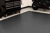 G-Floor Lite Diamond Tread Pattern Slate Grey Vinyl Rollout Garage Flooring Protector Mat for The Garage and Beyond - 7'6" x 14' Size G-Floor