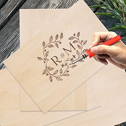 20 Pack Balsa Wood Sheets, 8”x12”x1/16”, Thin Natural Unfinished Wood for Crafts, Hobby, Model Making, Wood Burning and Laser Projects, School