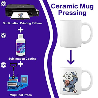 250ML Universal Sublimation Coating, Scdom Pretreatment Liquid Coating Fluid for Phones Case, Mug, Glass, Ceramic, Wood, Crystal, Metal, Acrylic, - WoodArtSupply