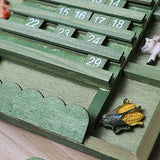 Retro Wood Calendar Removable Blocks Perpetual Wall Calendar DIY Calendar Unique Retro Wall Mounted Calendar DIY Annual Plan Calendar Reusable ikasus