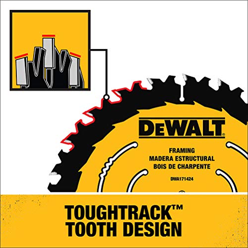 DEWALT Circular Saw Blade, 6 1/2 Inch, 18 & 24 Tooth, Wood Cutting (DWA1612CMB)