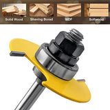 Mesee Biscuit Router Bit 1/4 Inch Shank Biscuit Joint Slot Cutter Woodworking Slotting Router Bit Wood Jointing Milling Tool - 1/16 Inch Cutting Mesee