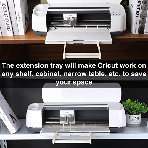 LOPASA Extension Tray for Cricut Maker 3 and Maker Cutting Mat Support,8'' Cricut Machine Extender Accessories Tools for 12x12 Mats(Maker Series) LOPASA