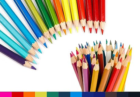 SKKSTATIONERY 50Pcs Colored Pencils,50 Vibrant Colors, Drawing Pencils for Sketch, Arts, Coloring Books, Christmas Halloween Gifts SKKSTATIONERY
