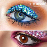 LEOBRO Holographic Chunky Glitter, 15 Colors Glitter, Craft Glitter for Resin, Nail Glitter, Festival Cosmetic Hair Face Body Glitter, Glitter Flakes LEOBRO