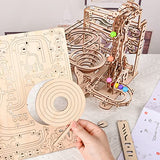 3D Wooden Marble Run Puzzle Kit - Mechanical Model for Adults, Brain Teaser and DIY Hobby Assembly eaclqins
