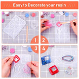 Resin Molds for Jewelry, Paxcoo 678pcs Earring Making Kit with 28pcs Epoxy Molds and 650pcs Earring Hooks, Jump Rings for Pendants, Resin Crafts, DIY PAXCOO