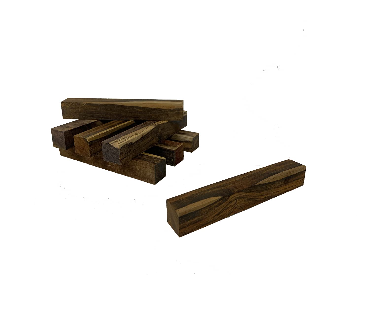 Two-Tone Cocobolo Rosewood Pen Blanks - 25 pcs - 3/4" x 3/4" x 5" Diamond Tropical Hardwoods