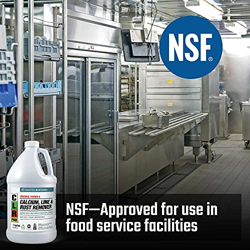 CLR PRO Calcium, Lime and Rust Remover, 1 Gallon Bottle CLR