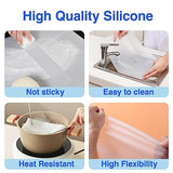 Silicone Mats for Crafts, Translucent, Non-Slip Heat Resistant, 11.8×15.7In (2/Pack) Silicone Placemats for Jewelry, Epoxy Resin,Glitter Slime, DIY PaBUSIOr