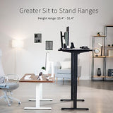 VIVO Electric Height Adjustable 71 x 36 inch Memory Stand Up Desk, Rustic Vintage Brown Table Top, Black Dual Motor Frame, Touch Screen Preset VIVO