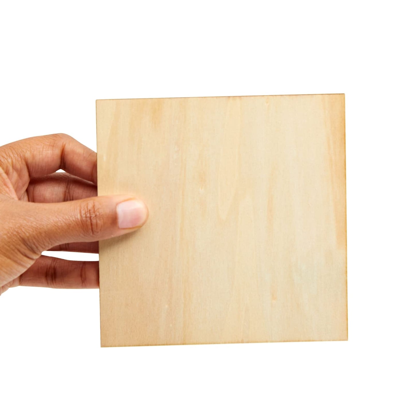 36 Pack 5x5 Wooden Squares for Crafts, Unfinished Wood Tiles for DIY Projects (0.1 in Thick)