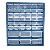 Plastic Storage Drawers – 42 Compartment Organizer – Desktop or Wall Mount Container for Hardware, Parts, Crafts, Beads, or Tools by Stalwart, 10 Stalwart