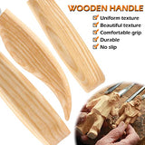 Wood Whittling Kit 6PCS Professional and High Performance Stainless Steel Tools Set for Beginner Carving for Adults and Kids Beginners Wood Carving BUIYLV